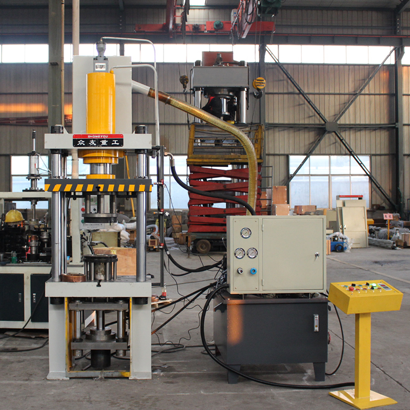 80T壓銅壺液壓墊拉伸四柱油壓機(jī) 80噸金屬拉伸成