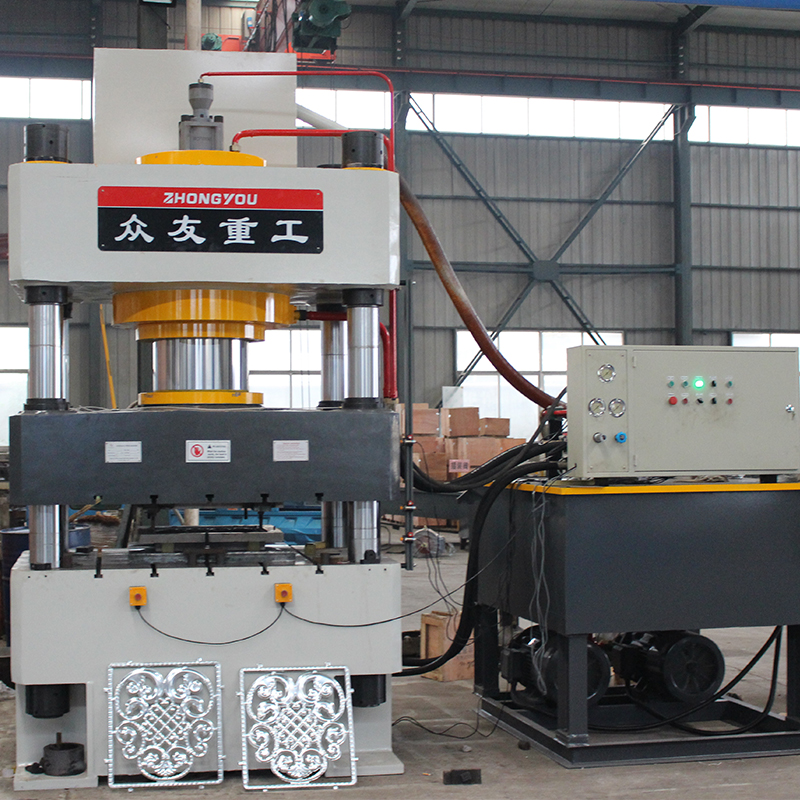 500噸壓花三梁四柱油壓機(jī) 500T切花四柱油壓機(jī)