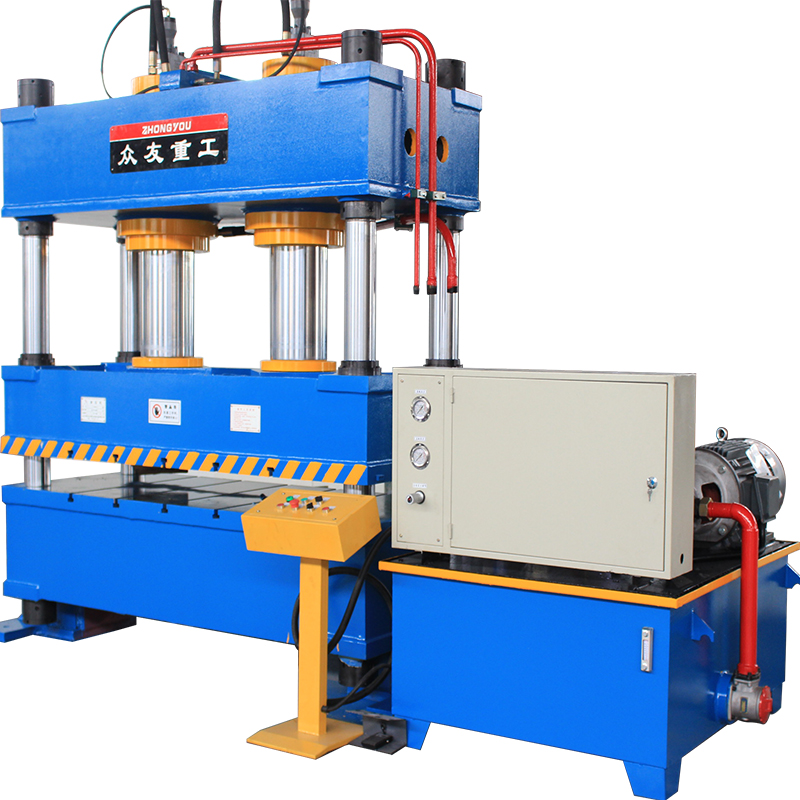 315噸雙缸藍色四柱油壓機 315T雙缸多功能油壓機