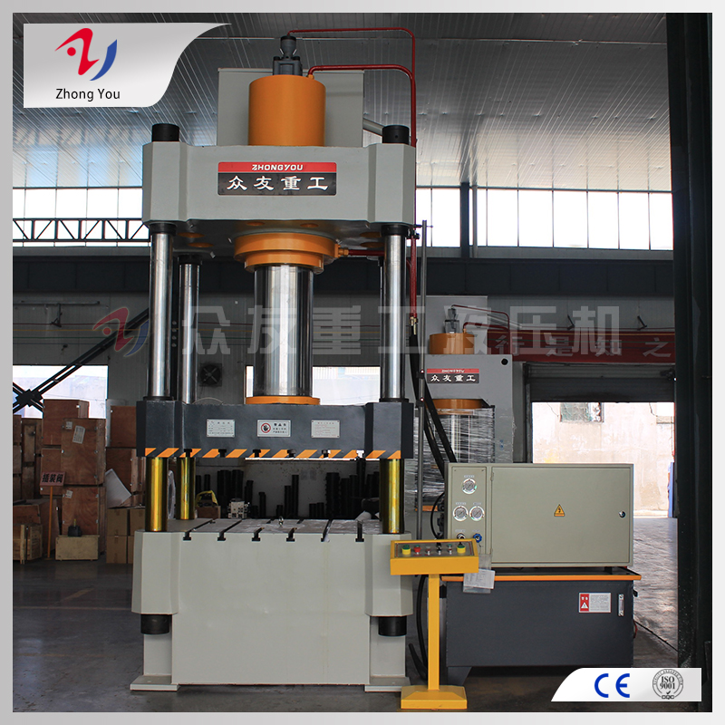 500噸脲醛樹脂馬桶蓋一次成型四柱油壓機500t三梁熱壓成型油壓機