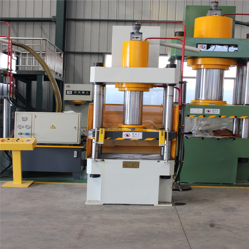 100噸三梁四柱帶防護網液壓機