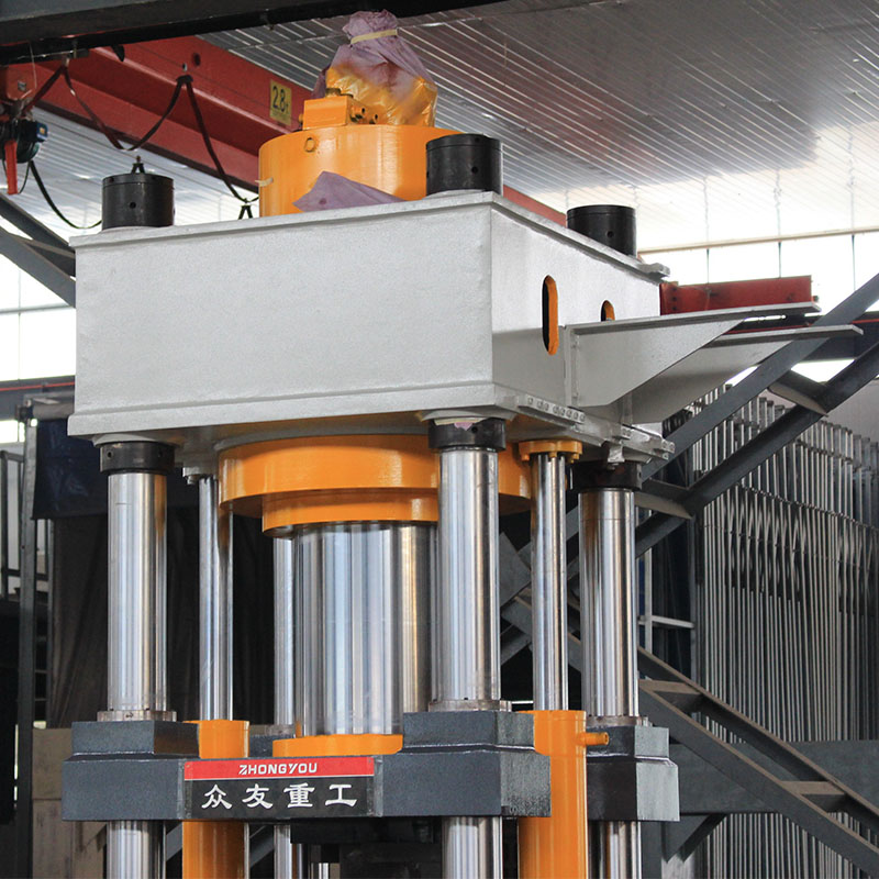 500T鹽磚壓塊成型液壓機