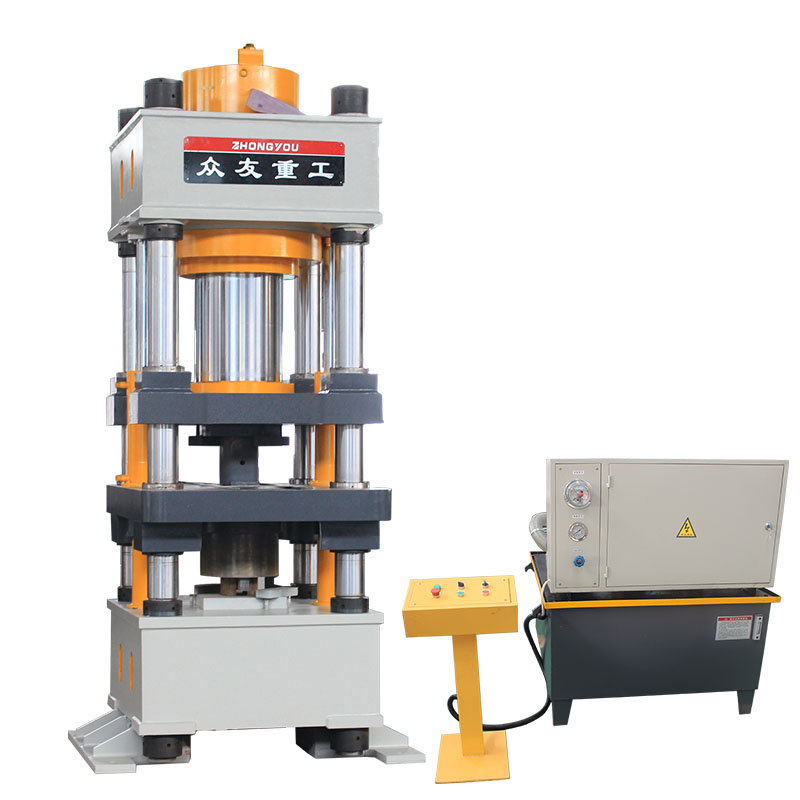 500T鹽磚壓塊成型液壓機