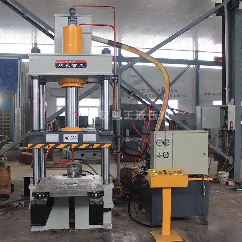 100噸帶移動工作臺成型四柱液壓機