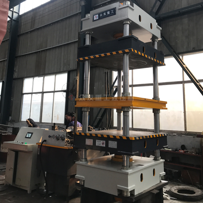 100噸五梁四柱雙動防火板專用液壓機